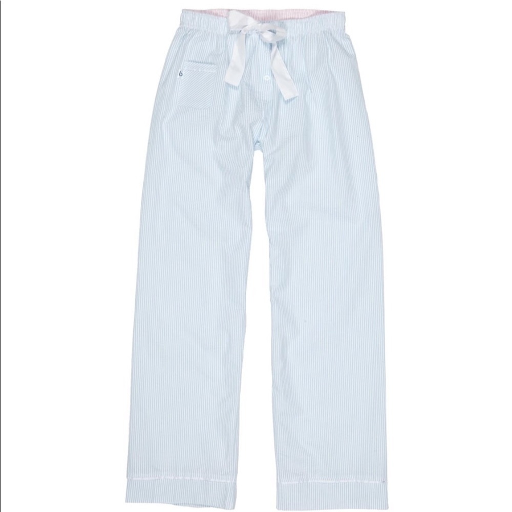 New Blue Seersucker Pajamas Pants